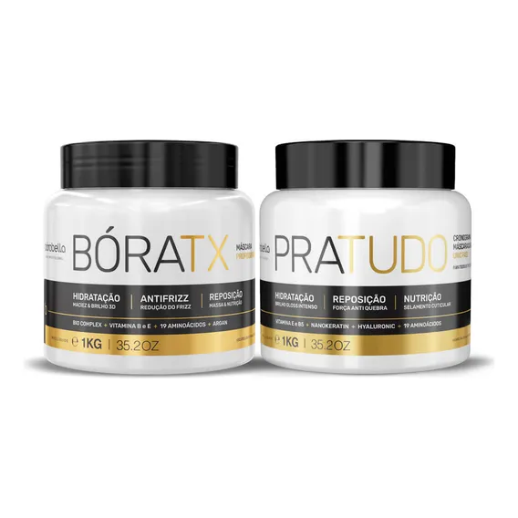 Borabella Máscara Pratudo + Boratox Sem Formol 1kg Foto 1
