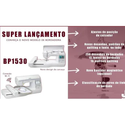 Bordadeira Wifi- Brother Bp1530l -12 M De Foto 1