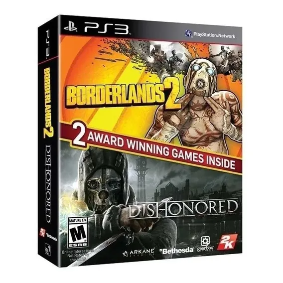 Borderlands 2 & Dishonored Ps3 Mídia Física Foto 1
