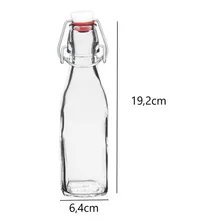 Bormioli Rocco Swing Garrafa 250ml Vidro Transparente Tampa Foto mini 3