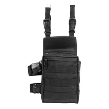 Bornal Tático Militar Perna Airsoft Guarda Talonário Cor Preto Foto mini  2