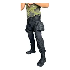 Bornal Tático Militar Perna Airsoft Guarda Talonário Cor Preto Foto  mini 1