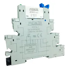 Borne Rele Metaltex Trilho Din Prz-1r-24 Base Prt8-1 6a Foto mini 1