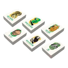 Borracha De Apagar Kit Kit Borracha Escolar Biomas Com 2 Unidades - Branco Foto mini 1