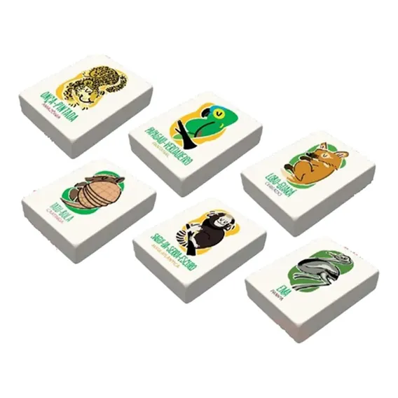Borracha De Apagar Kit Kit Borracha Escolar Biomas Com 2 Unidades - Branco Foto 1
