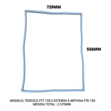 Borracha Forno Tedesco Ftt 150 5 Esteiras 556x729 (2.570mm) Foto mini 3