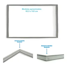 Borracha Guarnição Gaxeta Para Freezer Ghbs 310lt 1005x593mm Foto mini 2