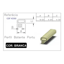 Borracha Para Batente De Porta Veda Fresta Branca 25 Metros Foto mini 4