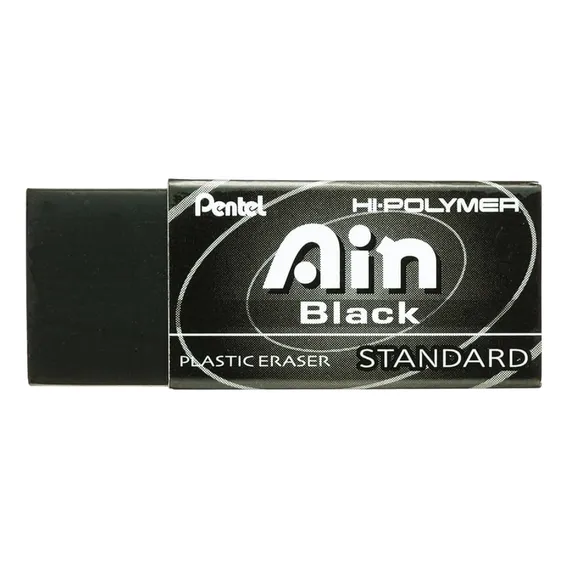 Borracha Pentel Pequena Hi-polymer STANDARD Ain Black Professional Foto 1