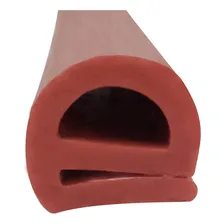 Borracha Perfil Silicone Tipo E Forno Progas Vermelho Foto  mini 1