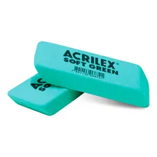 Borracha Soft Green Verde Acrilex C/6 Unidades Cor Borracha Verde Foto mini 2