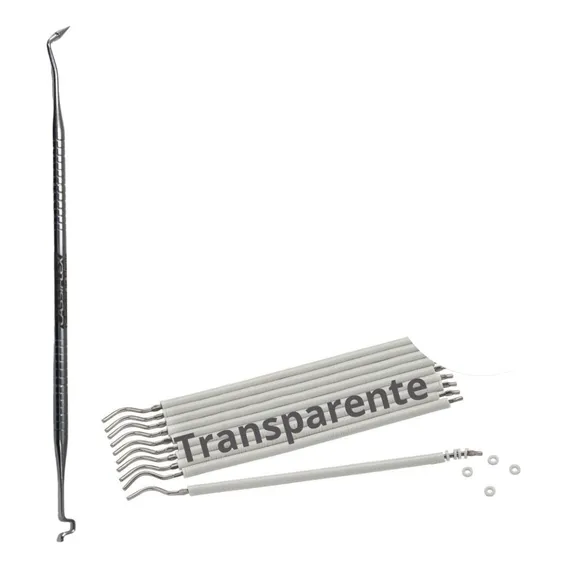 Borrachinha Aparelho Transparente Estético + Aplicador Foto 1