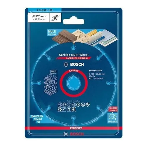 Bosch Expert Disco Corte Carbide Multi Wheel 125mm Cor Azul Foto 1