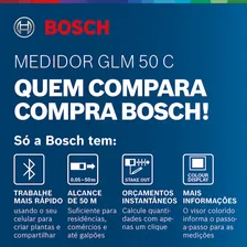 Bosch Medidor De Distância Trena A Laser Glm 50c Bluetooth Foto mini 4