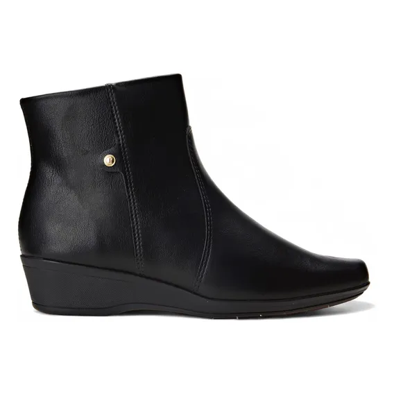 Bota Casual Feminina Confortável Anabela Comfortflex Foto 1