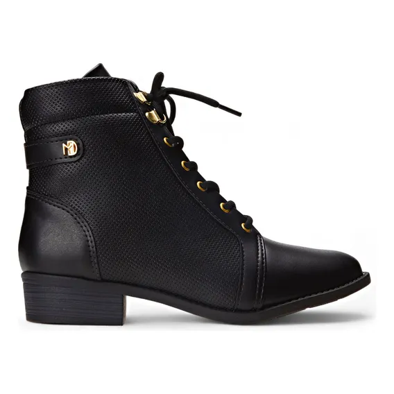 Bota Coturno Feminino Cano Curto Salto Bloco Baixo Modare Foto 1