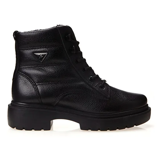 Bota Feminina Coturno Couro Pegada Foto 1