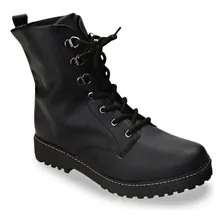 Bota Feminina Coturno Tratorado Preta Anacapri Foto mini  2