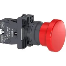 Botao 22mm Plastico Soco Impulsao D40mm 1nf Verm Schneider Foto  mini 1