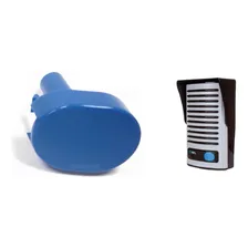 Botão Azul Porteiro Interfone F8 F8-nt F8ntl + Mola Hdl Foto  mini 1