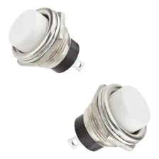 Botão Chave Push Button Ds212 Branca 20 Pçs Alta Qualidade Foto  mini 1