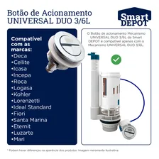 Botão De Acionamento Caixa Acoplada Dual Flush Foto mini  3