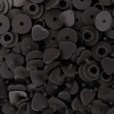 Botão De Pressão Tic Tac Coração 10 Cor Preto 50 Foto mini 1