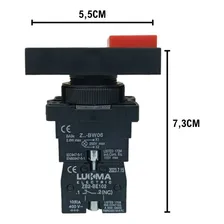 Botão Duplo Iluminado 1na+1nf 22mm Lk-ew8465 Lukma Foto mini  3