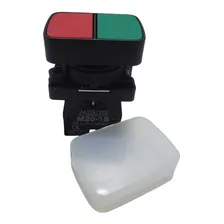 Botao Duplo Verde E Vermelho 1na + 1nf P20apl-1c Metaltex Foto mini 2
