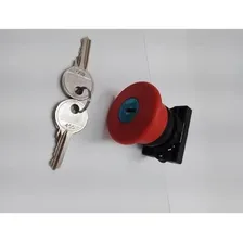 Botao Emergencia 22mm Vm Com Chave P20bcr-r-1b Metaltex Foto mini 2