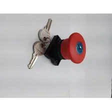 Botao Emergencia 22mm Vm Com Chave P20bcr-r-1b Metaltex Foto mini 1