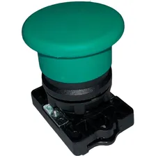 Botao Impulsao Steck Soco Verde 40mm Foto  mini 1