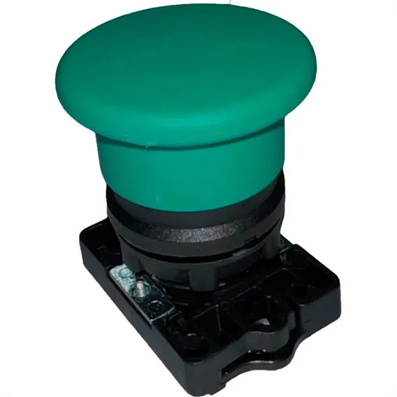 Botao Impulsao Steck Soco Verde 40mm Foto 1