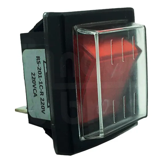 Botao Liga Desliga 4 Polos Com Luz Para Fritadeira 110/220v Foto 1