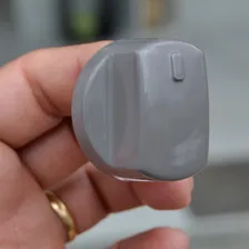 Botão Manipulo Fogão Brastemp Clean Ative Cinza 2 Peças Foto mini  3