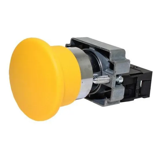 Botão Metálico Cogumelo 40mm Amarelo Na M20am - Metaltex (i) Foto 1