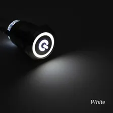 Botão On/off 220v Trava Interruptor / Chave Led Liga Desliga Cor Branco Foto mini  3