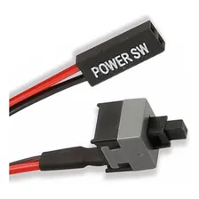 Botão Power Sw Reset On Off Interruptor Ligar Gabinete Pc Foto  mini 1