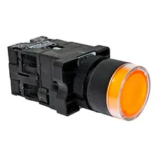 Botao Pulsador Iluminado P20igr-y7-1c Amarelo 24v Metaltex Foto mini 2