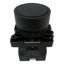 Botao Pulsante 22mm Preto 1na Foto mini 1
