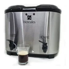 Botijão Térmico Inox Duplo 12 Litros Café Leite - Hercules Cor Cinza Foto mini 3