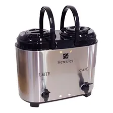 Botijão Térmico Inox Duplo 12 Litros Café Leite - Hercules Cor Cinza Foto mini 2