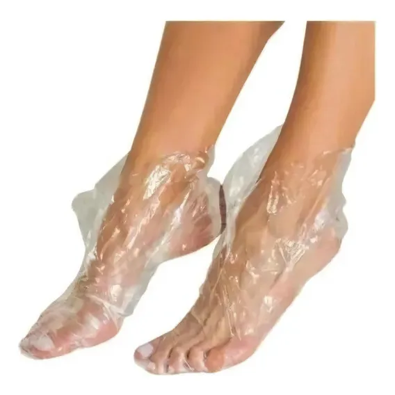 Botinha Plástica Descartável Pedicure Pró Pé 100 Unidade Foto 1