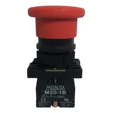 Botão Cogumelo Vermelho 1nf P20bmr-r-1b Kit 10pçs - Metaltex Foto mini 2