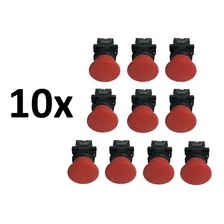 Botão Cogumelo Vermelho 1nf P20bmr-r-1b Kit 10pçs - Metaltex Foto mini 1