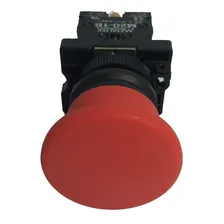 Botão Cogumelo Vermelho 1nf P20bmr-r-1b Kit 10pçs - Metaltex Foto mini 3