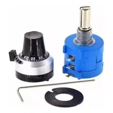Botão Com Potenciometro Multivoltas 3590s 5k 10 Voltas Foto mini 1