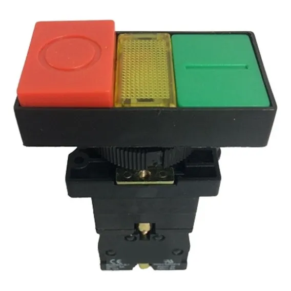 Botão Comando Duplo 1na+1nf Com Iluminação Led 24vca Foto 1