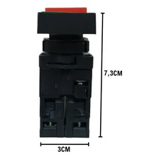 Botão Duplo Iluminado 1na+1nf 22mm Lk-ew8465 Lukma Foto mini 4