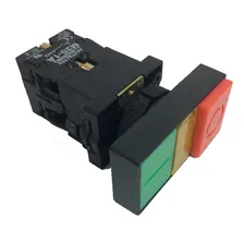 Botão Duplo Iluminado Plástico Vd/vm 220v 1na+1nf | Metaltex P20ITL-Y-1C Foto mini 3